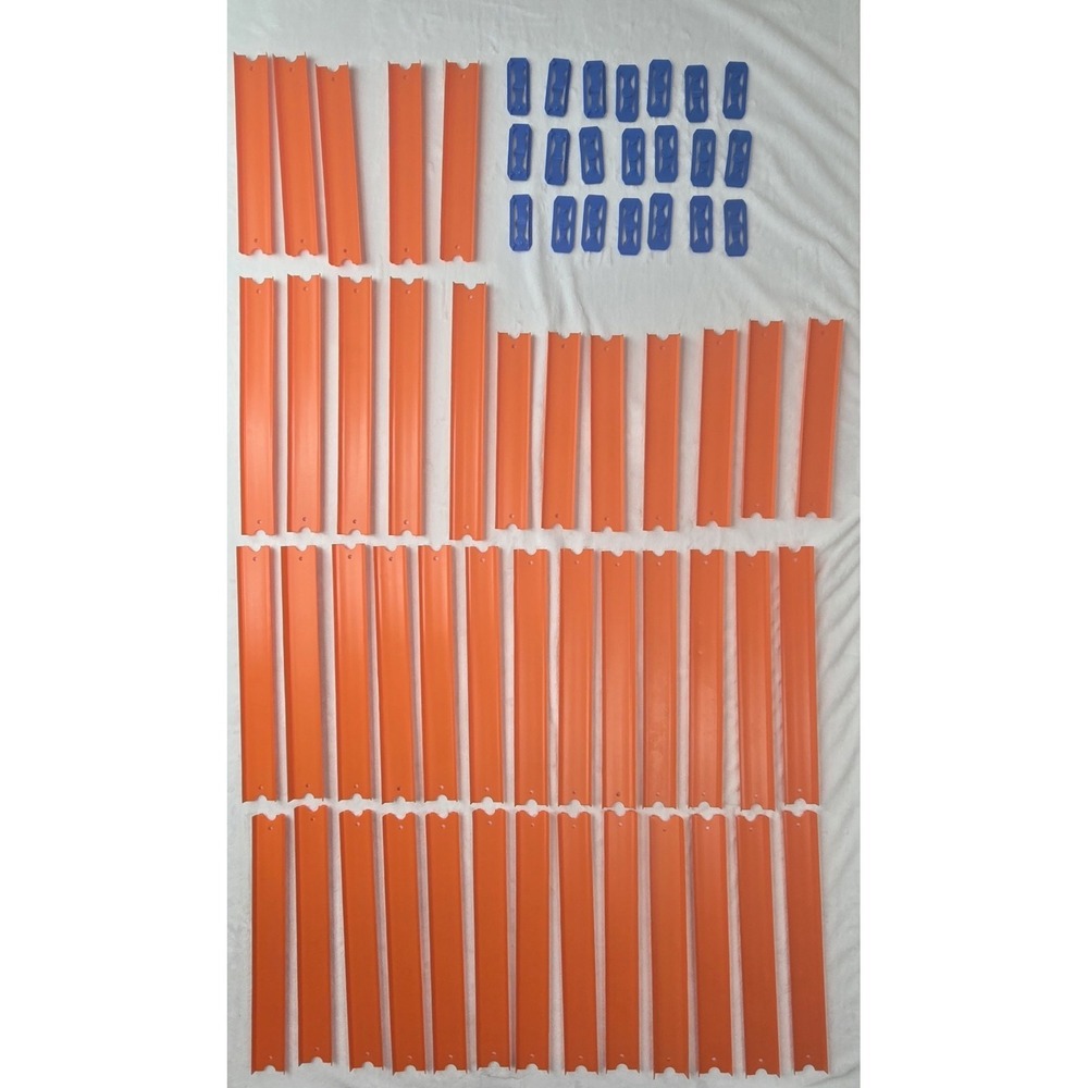 Hot Wheels Tracks - Lot of 31- 3/4" Tracks , 12 - 9" Tracks and 21 Connectors